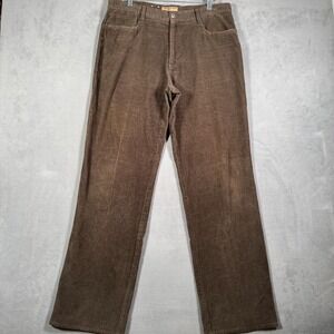 Caribbean Joe Pants Mens 36x34 Brown‎ Corduroy Chino CJ01 Preppy Gorpcore Cabin
